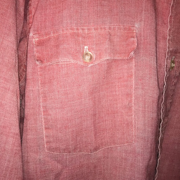 LEVI'S Red Vintage L/S BIG "E" Country Coastal Vibes sz L - Picture 4 of 16